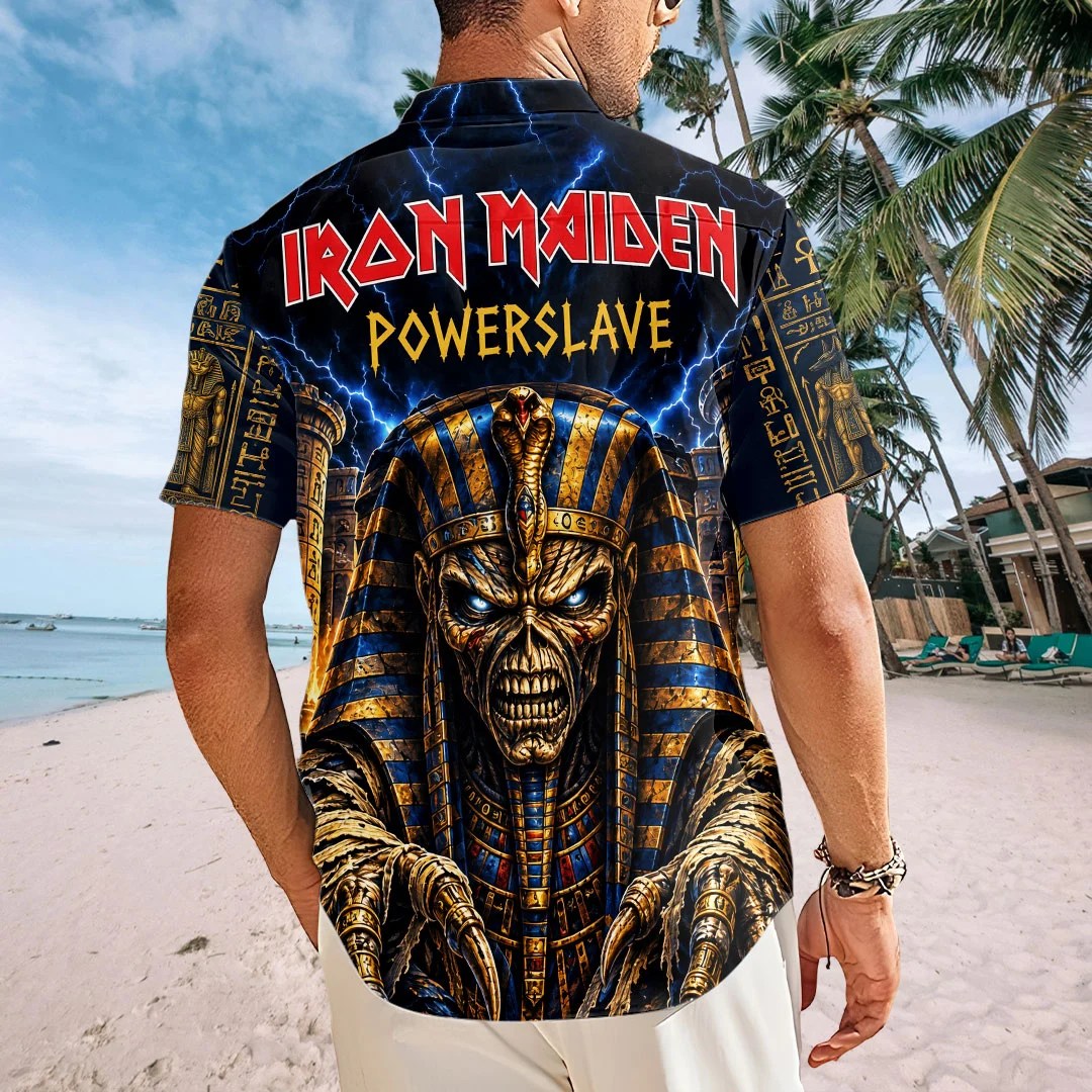 Iron Maiden Short Sleeve Button-Down Shirt – TMTHU9405