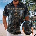 Iron Maiden Short Sleeve Button-Down Shirt – TMTHU9617