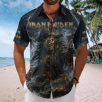 Iron Maiden Short Sleeve Button-Down Shirt – TMTHU9617