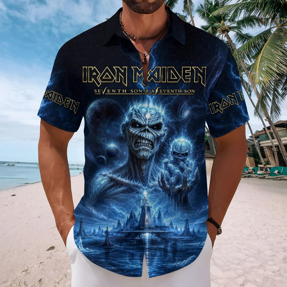 Iron Maiden Short Sleeve Button-Down Shirt – MAITM15313