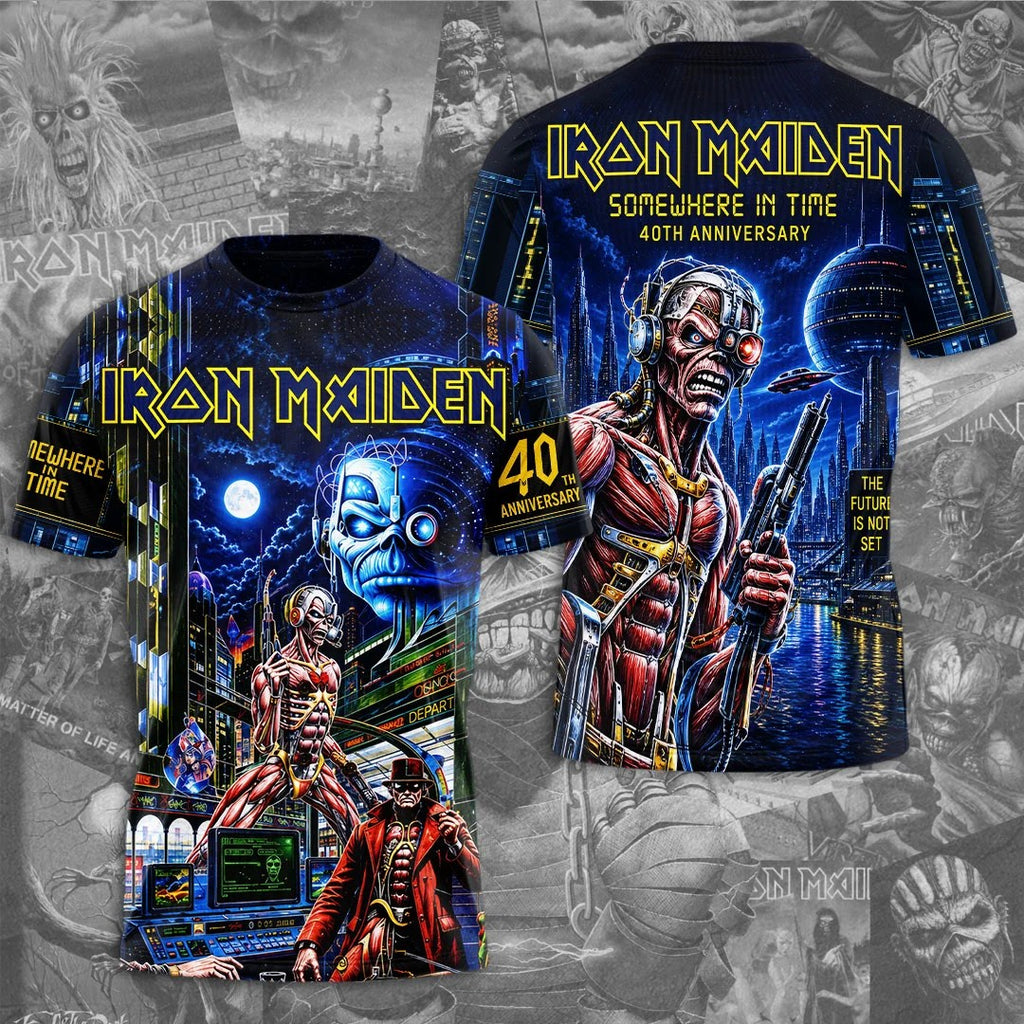Iron Maiden: Somewhere In Time 40th Anniversary 3D Apparel – TMTHU9411