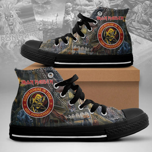 Iron Maiden: Somewhere In Time 40th Anniversary High Top Canvas Shoes – TMTHU9409