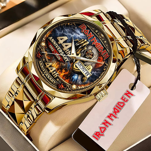 Iron Maiden The Number Of The Beast 44th Anniversary Alloy Luxury Quartz Watch – TMTHU4933