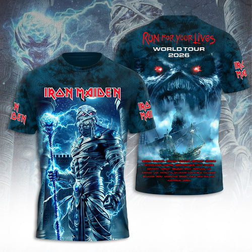 Iron Maiden Tour 2026 3D Apparel – TANTN21825