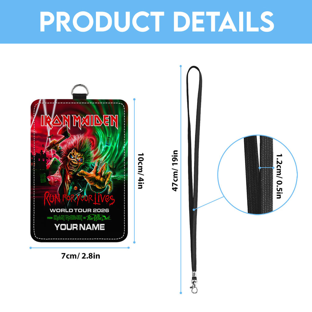Personalized Iron Maiden Tour 2026 ID Badge Holder – TANTN16483