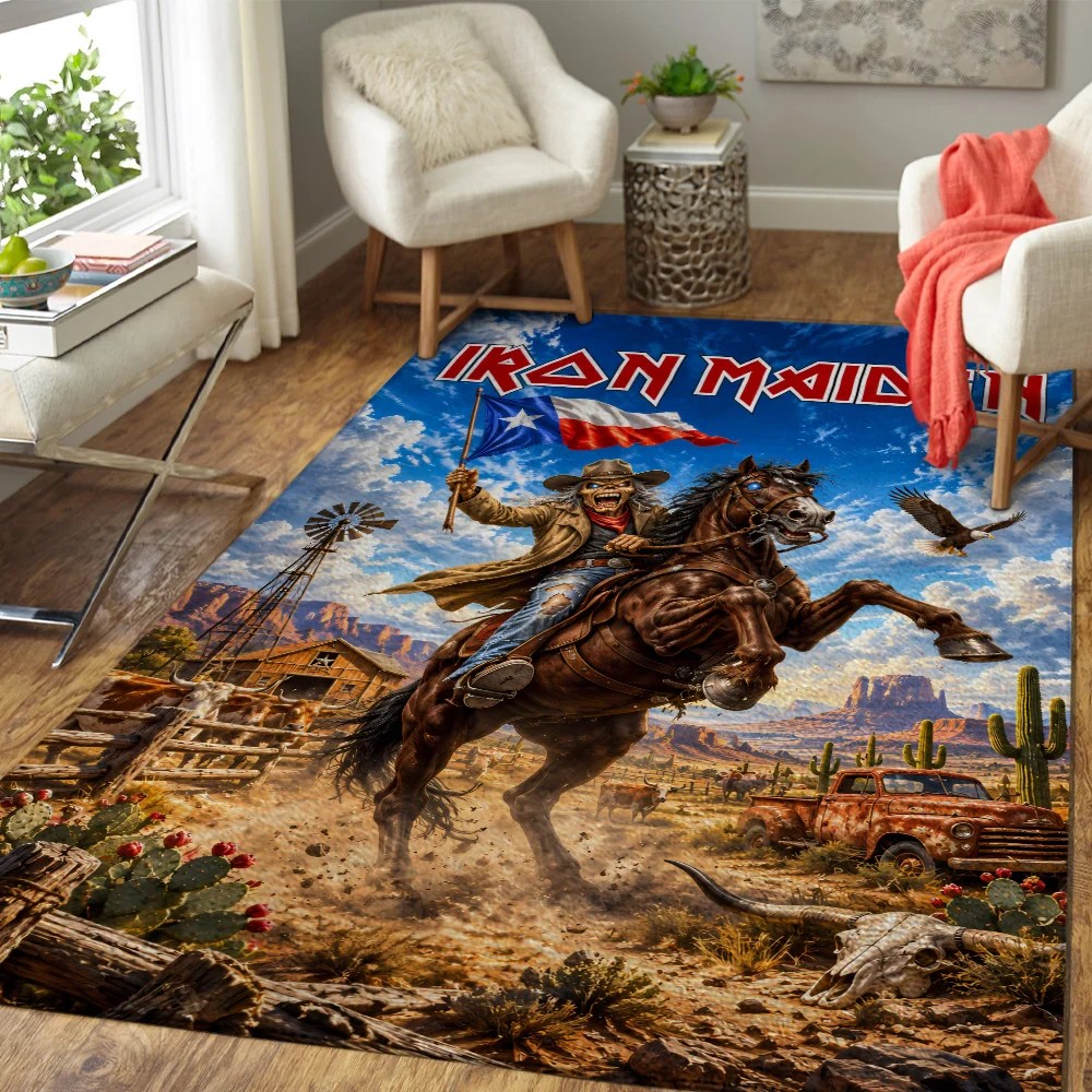 Iron Maiden Tour 2026 Rectangular Rug – TANTN25913