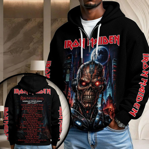 Iron Maiden Tour 2026 3D Unisex Waffle Hoodie – TANTN25717