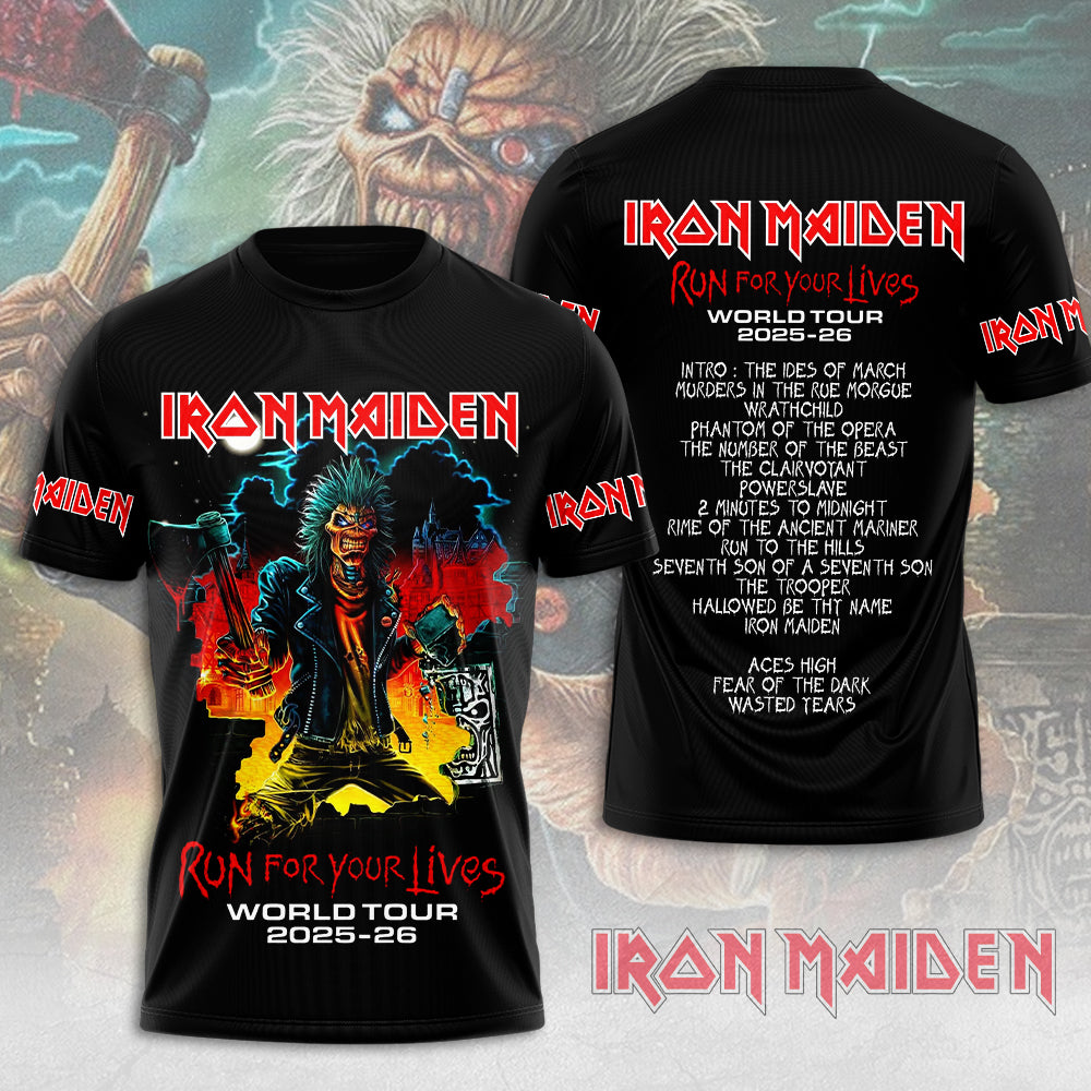 Iron Maiden World Tour 2025-2026 3D Apparel – GNENEW620