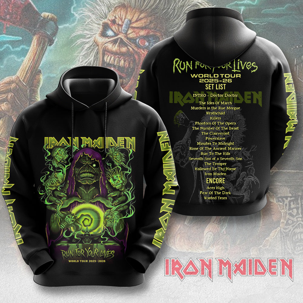 Iron Maiden World Tour 2026 3D Apparel – MAITM15023