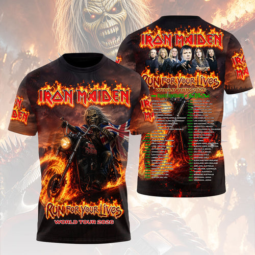 Iron Maiden World Tour 2026 3D Apparel – HOATT18216