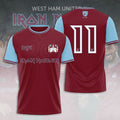 Iron Maiden x West Ham United FC 50th Anniversary World Series 2025 3D Apparel – TANTN18397