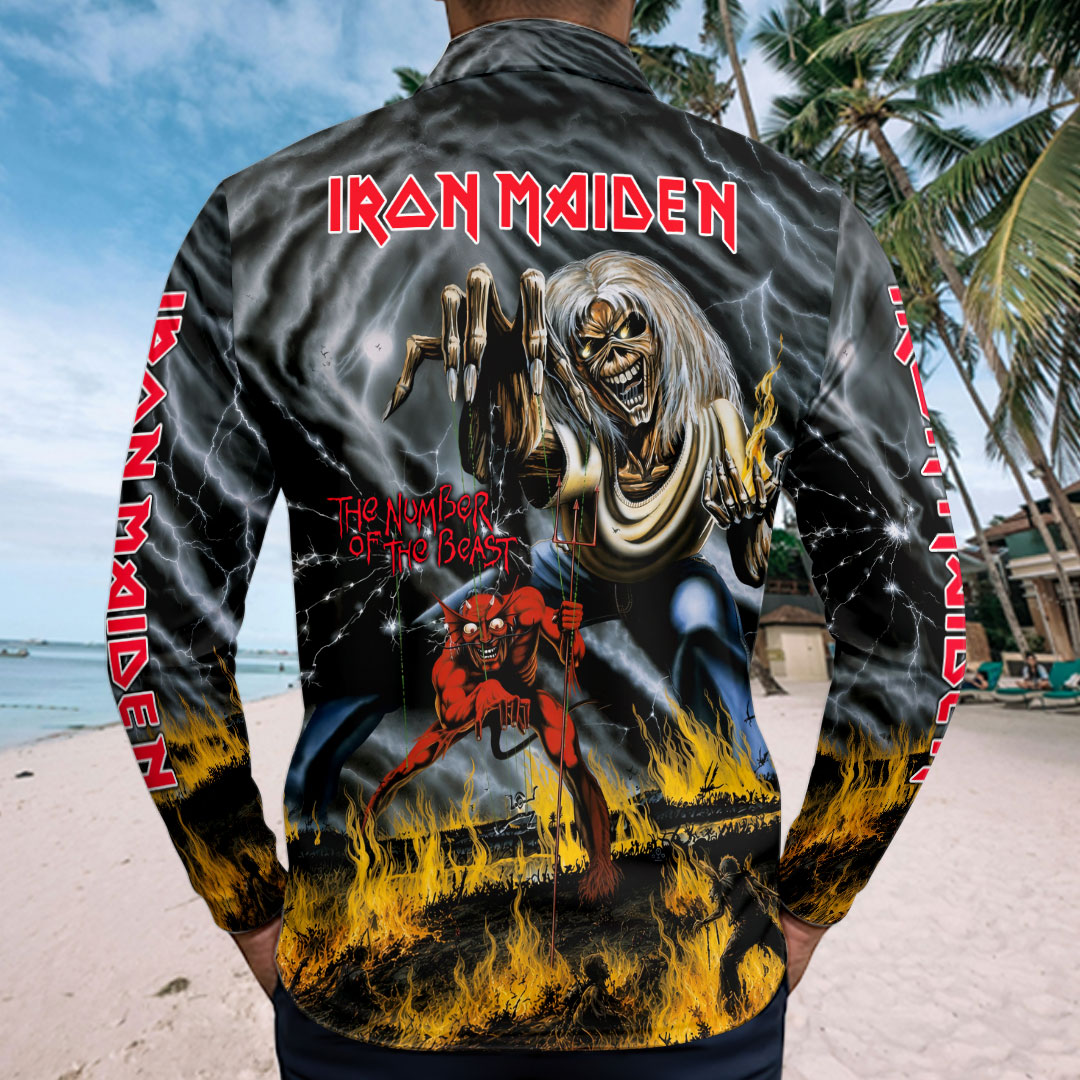 Iron Maiden Zip Polo Shirt – HOAT20286