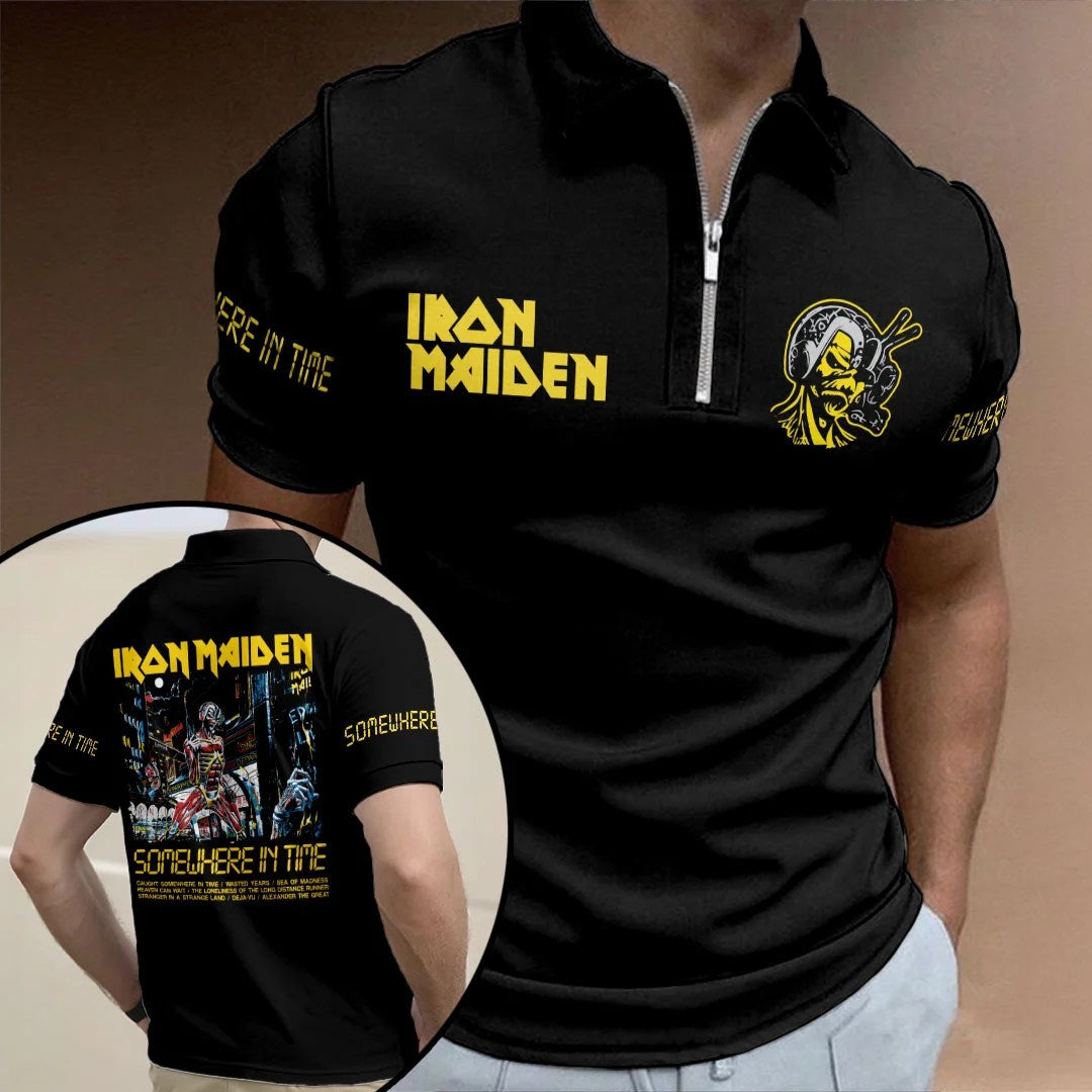 Iron Maiden Zip Polo Shirt – HOATT21467