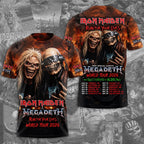 Iron Maiden x Megadeth 2026 World Tour 3D Apparel – TMTHU9522