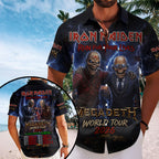 Iron Maiden x Megadeth 2026 World Tour Short Sleeve Button-Down Shirt – TMTHU7922