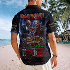 Iron Maiden x Megadeth 2026 World Tour Short Sleeve Button-Down Shirt – TMTHU7922