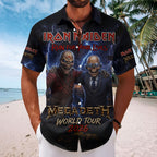Iron Maiden x Megadeth 2026 World Tour Short Sleeve Button-Down Shirt – TMTHU7922
