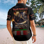 Iron Maiden x Megadeth 2026 World Tour Short Sleeve Button-Down Shirt – TMTHU7923