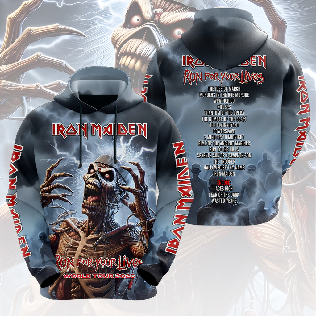 Iron Maiden 2026 World Tour 3D Apparel – HOATT17671