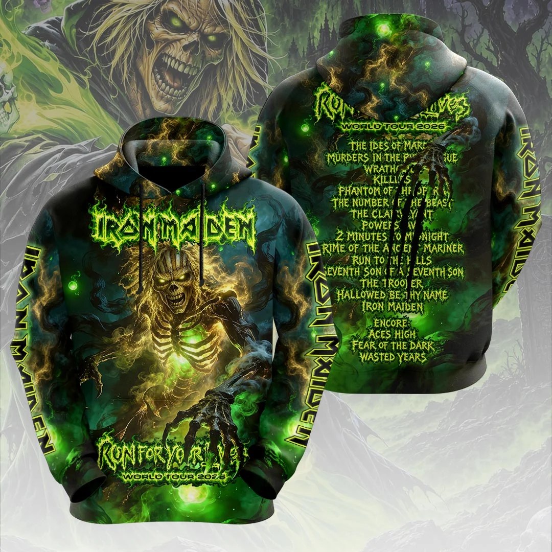 Iron Maiden 2026 World Tour 3D Apparel – HOATT21476