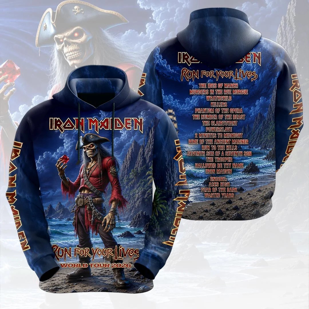 Iron Maiden 2026 World Tour 3D Apparel – HOATT20563