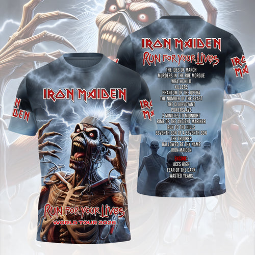 Iron Maiden 2026 World Tour 3D Apparel – HOATT17671