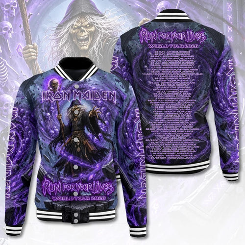 Iron Maiden 2026 World Tour Varsity Jacket – HOATT21183