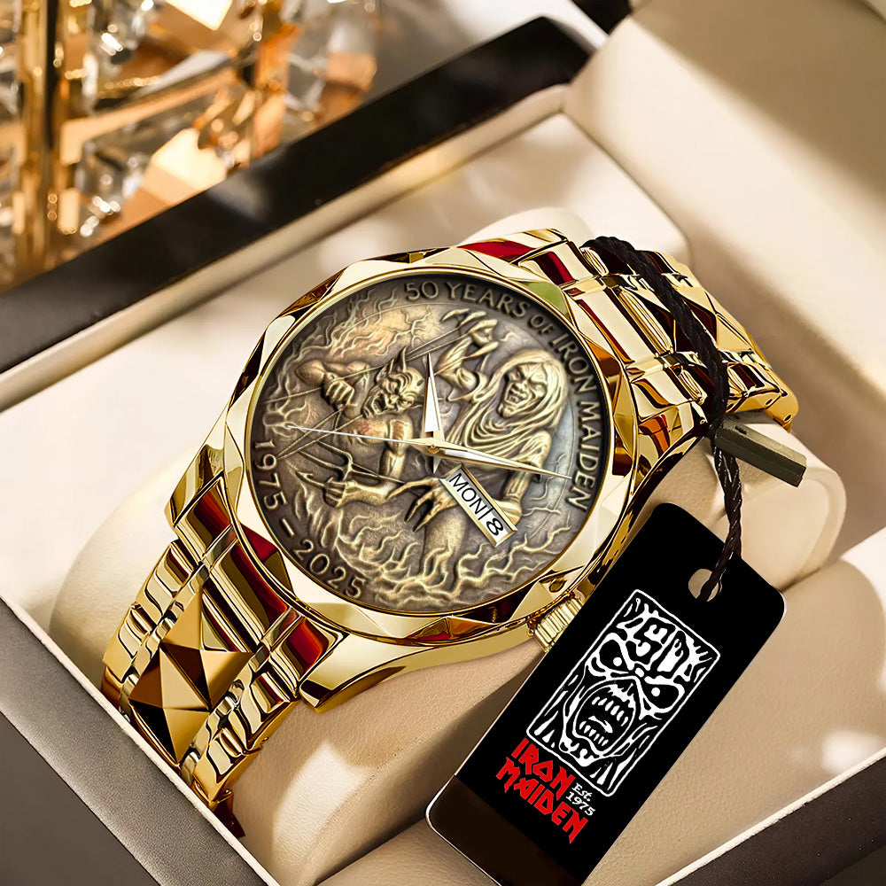 Iron Maiden Alloy Luxury Quartz Watch – TANTN 15094