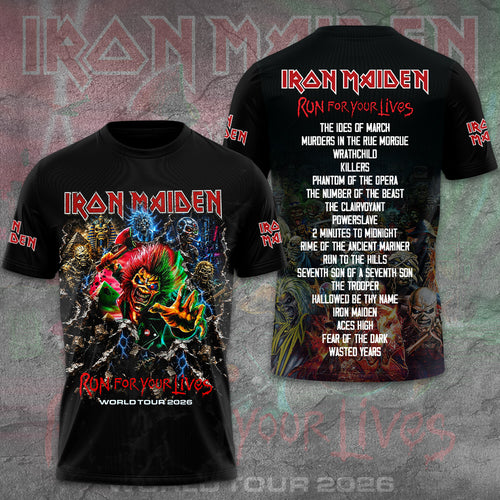 Iron Maiden 2026 World Tour 3D Apparel – GNE6617