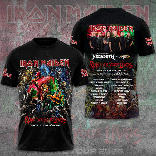 Iron Maiden 2026 World Tour 3D Apparel – GNE6618