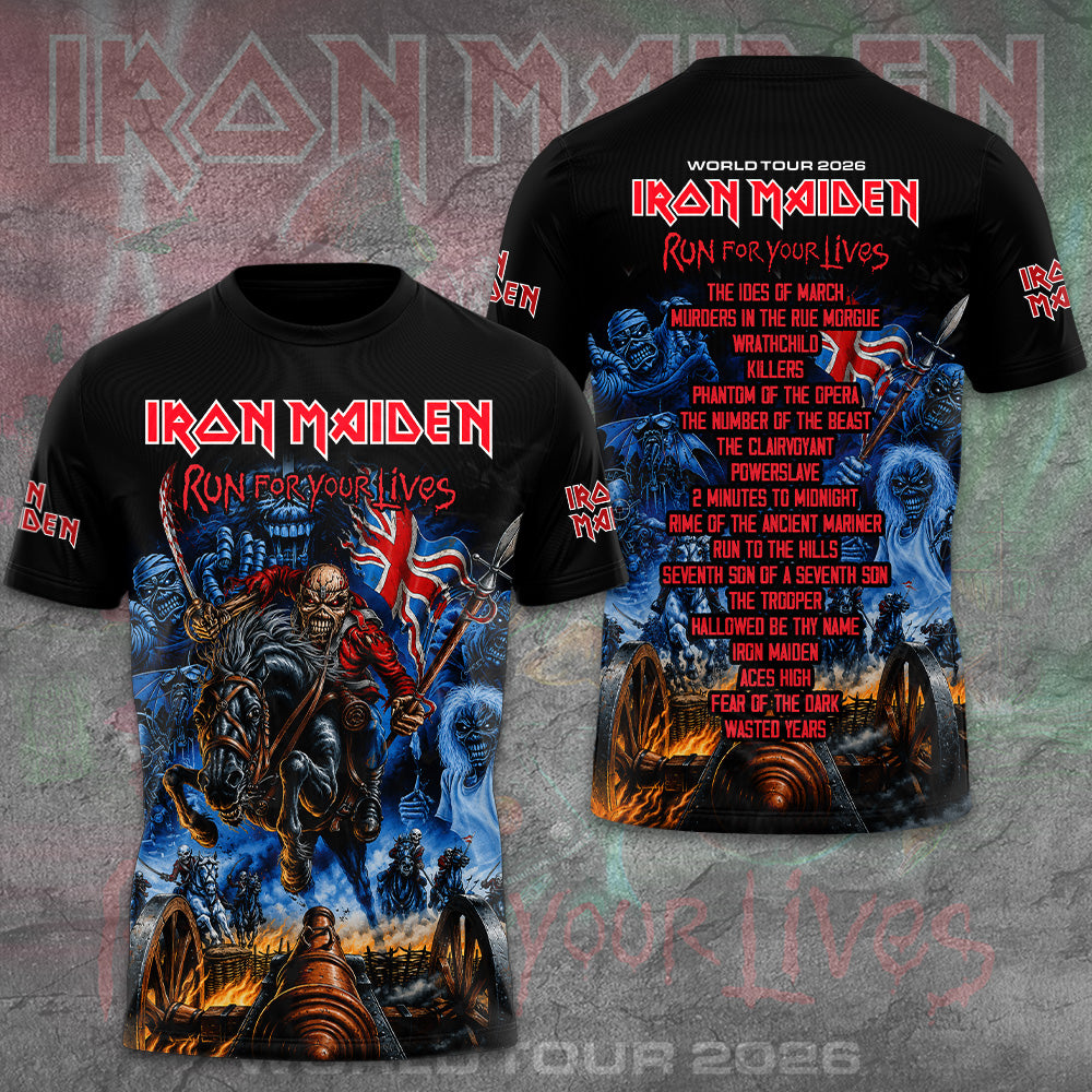 Iron Maiden 2026 World Tour 3D Apparel – GNE6661