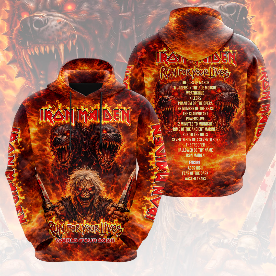 Iron Maiden 2026 World Tour 3D Apparel – HOATT17162