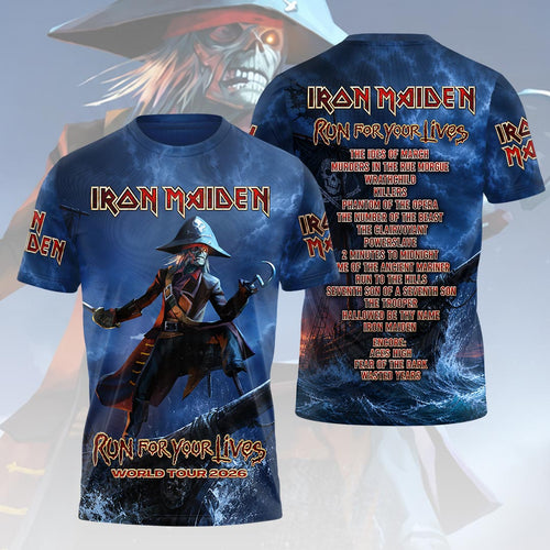 Iron Maiden 2026 World Tour 3D Apparel – HOATT19213