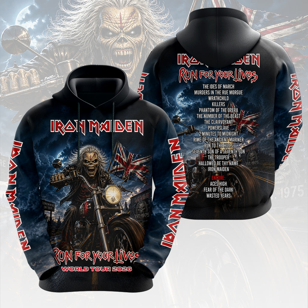 Iron Maiden 2026 World Tour 3D Apparel – HOATT17670