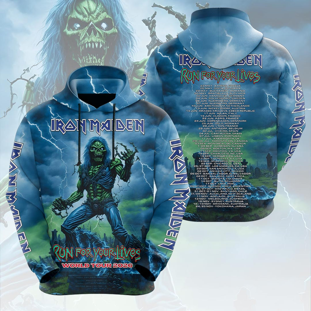 Iron Maiden 2026 World Tour 3D Apparel – HOATT19093