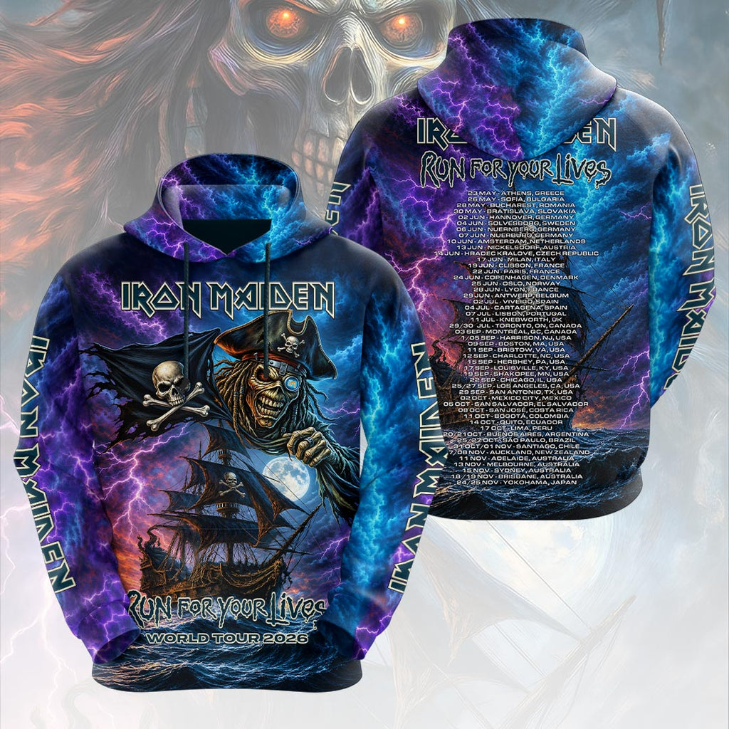 Iron Maiden 2026 World Tour 3D Apparel – HOATT20001