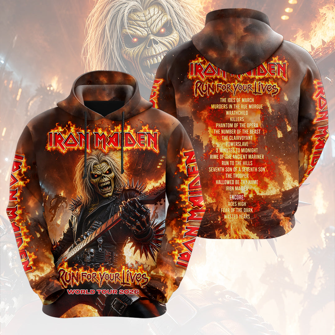 Iron Maiden 2026 World Tour 3D Apparel – HOATT17698