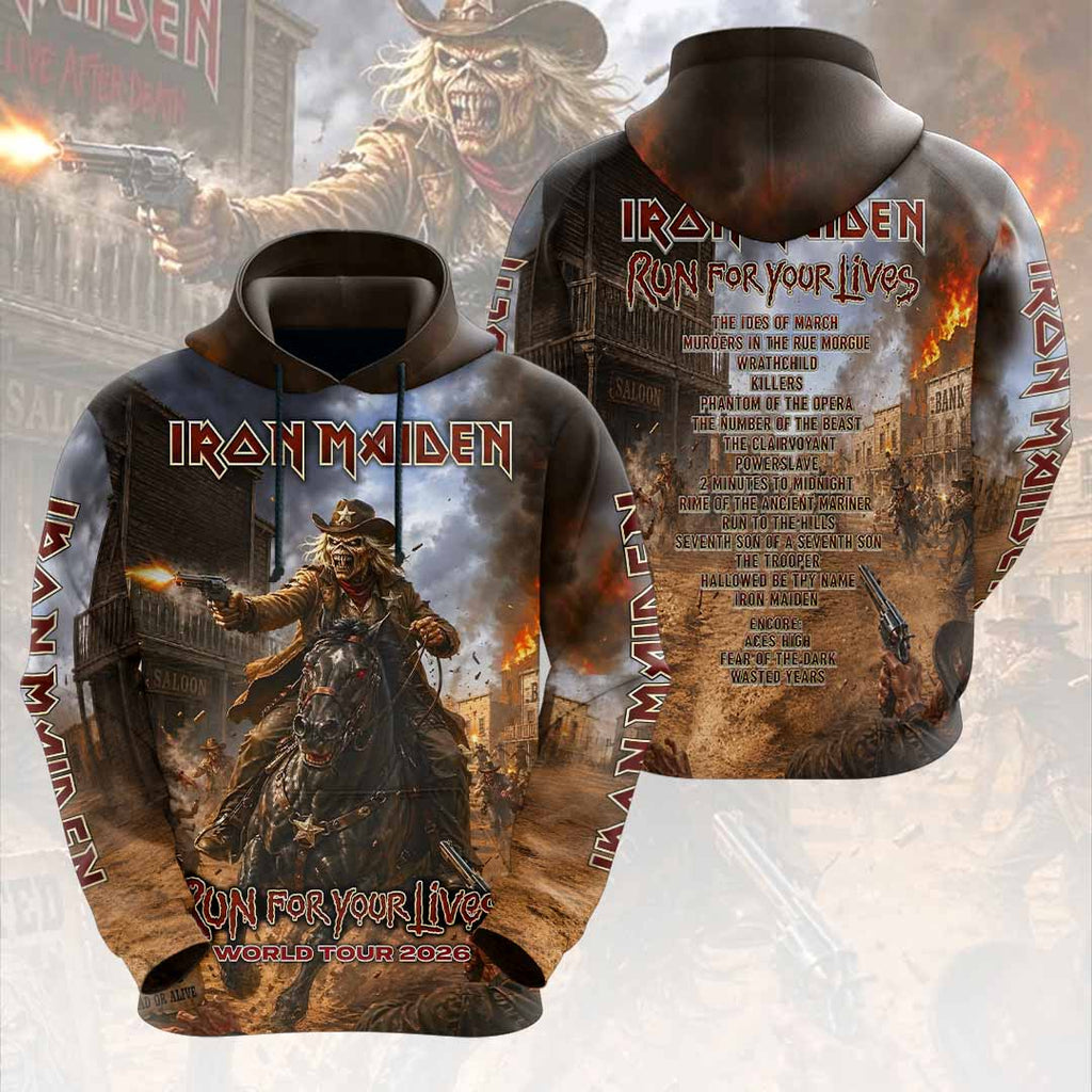 Iron Maiden 2026 World Tour 3D Apparel – HOATT17925