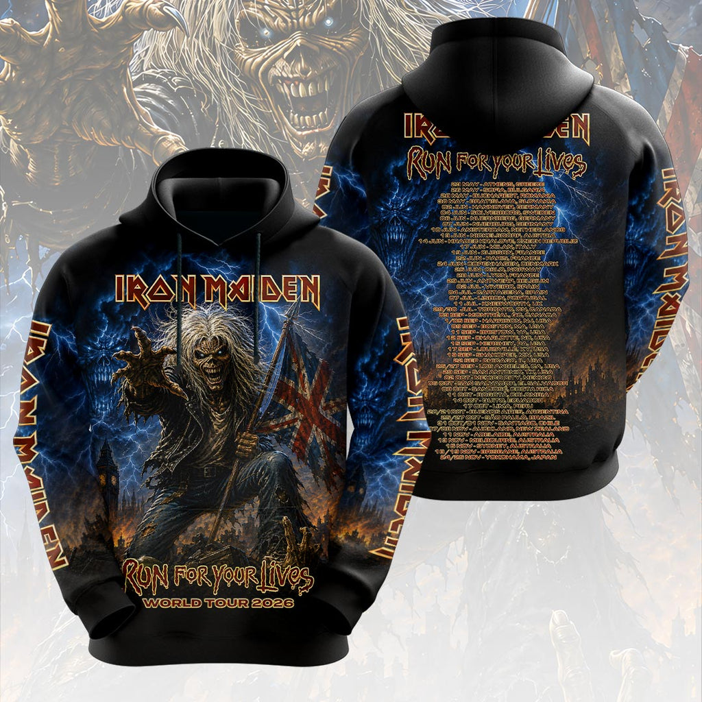 Iron Maiden 2026 World Tour 3D Apparel – HOATT19048