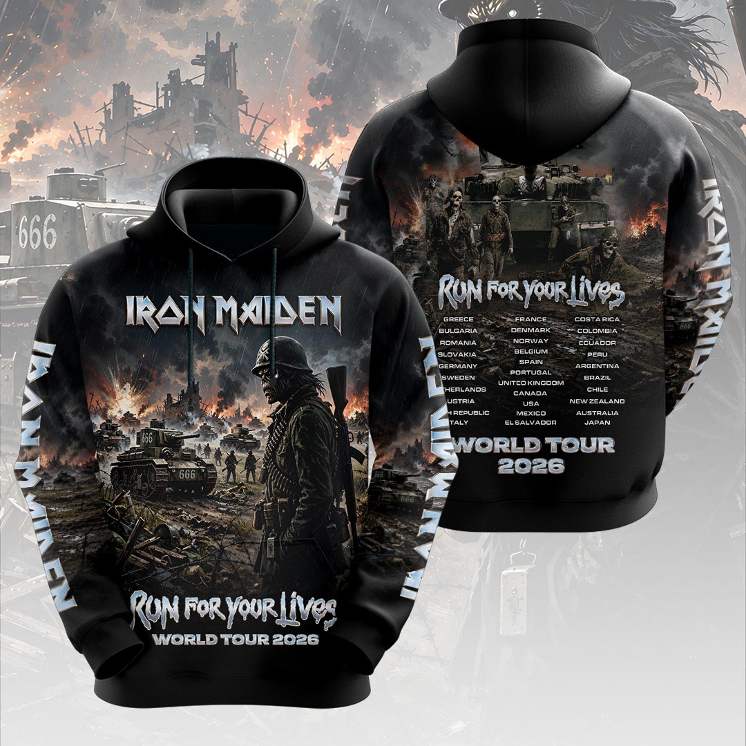 Iron Maiden 2026 World Tour 3D Apparel – HOATT19672