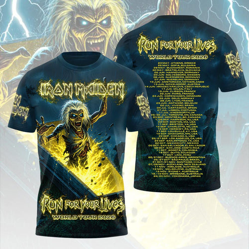 Iron Maiden 2026 World Tour 3D Apparel – HOATT19092