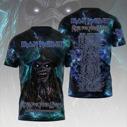 Iron Maiden 2026 World Tour 3D Apparel – HOATT19956