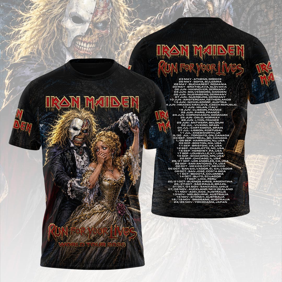 Iron Maiden 2026 World Tour 3D Apparel – HOATT19100