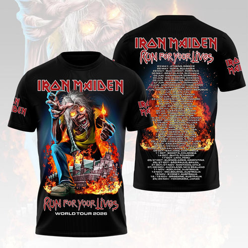 Iron Maiden 2026 World Tour 3D Apparel – HOATT19201