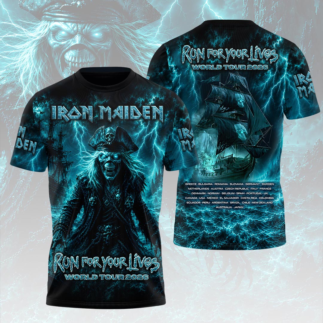Iron Maiden 2026 World Tour 3D Apparel – HOATT19954