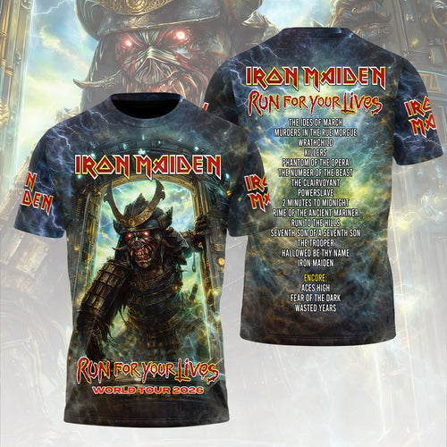 Iron Maiden 2026 World Tour 3D Apparel – HOATT16728