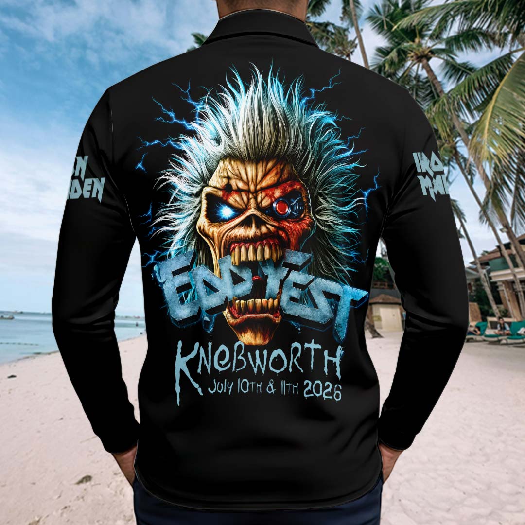 Iron Maiden 2026 World Tour Zip Polo Shirt – HOATT19677