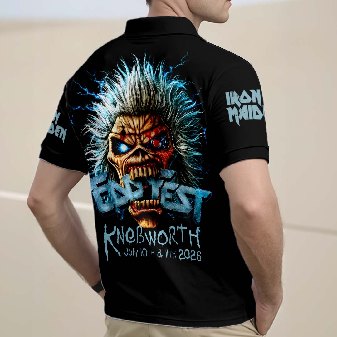 Iron Maiden 2026 World Tour Zip Polo Shirt – HOATT19677