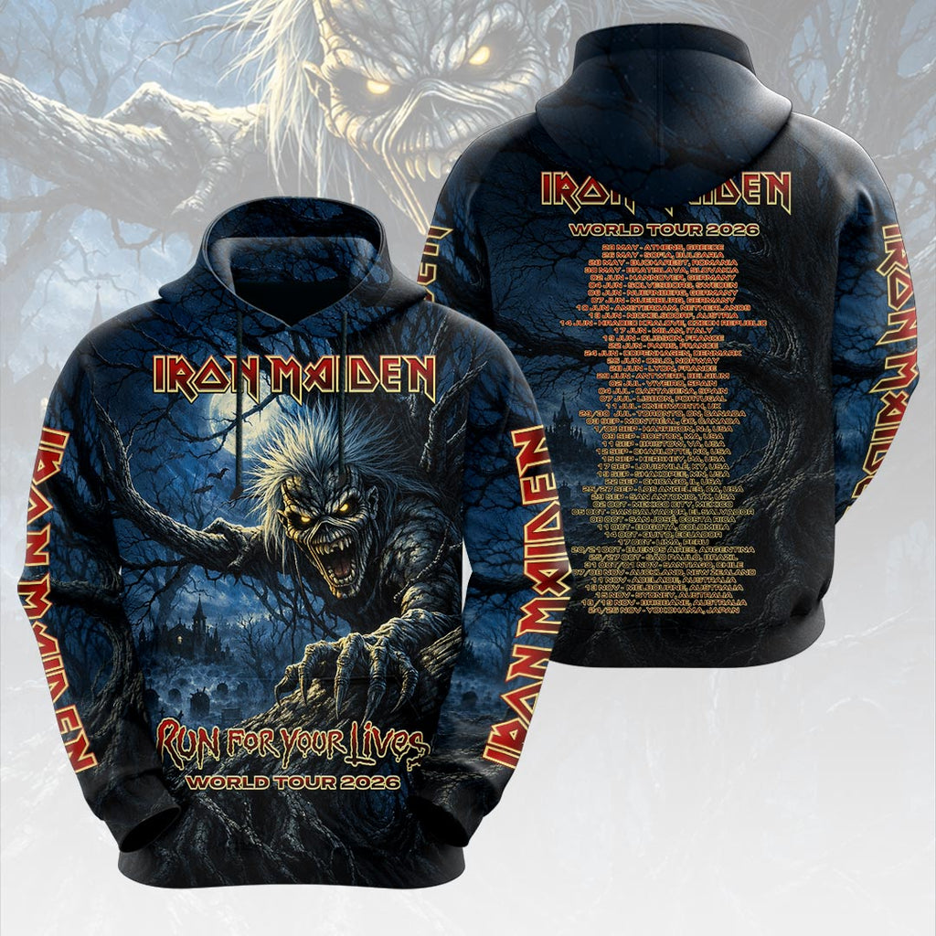 Iron Maiden 2026 World Tour 3D Apparel – HOATT18909