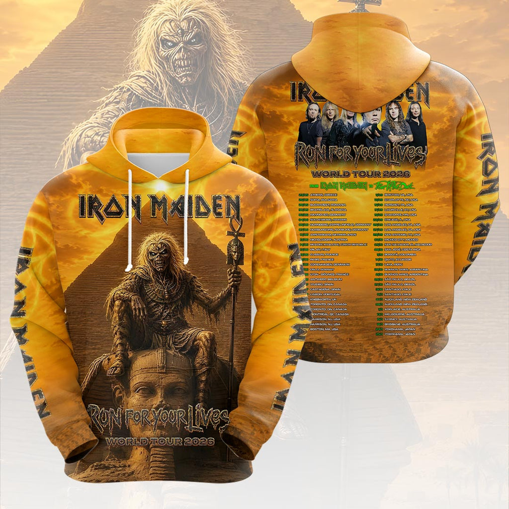 Iron Maiden 2026 World Tour 3D Apparel – HOATT19573
